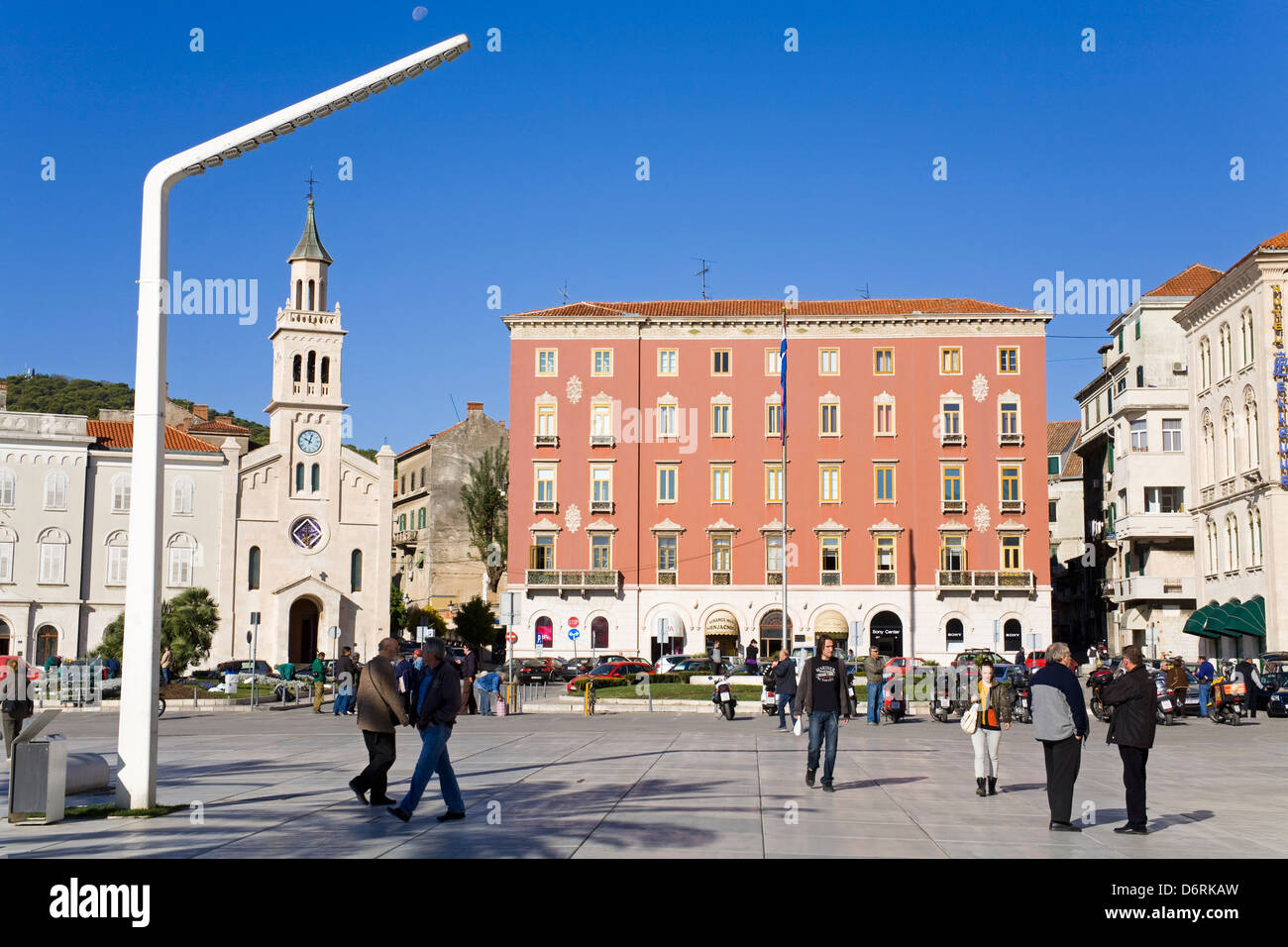 Eglise franciscaine à Split, Croatie, Europe Banque D'Images