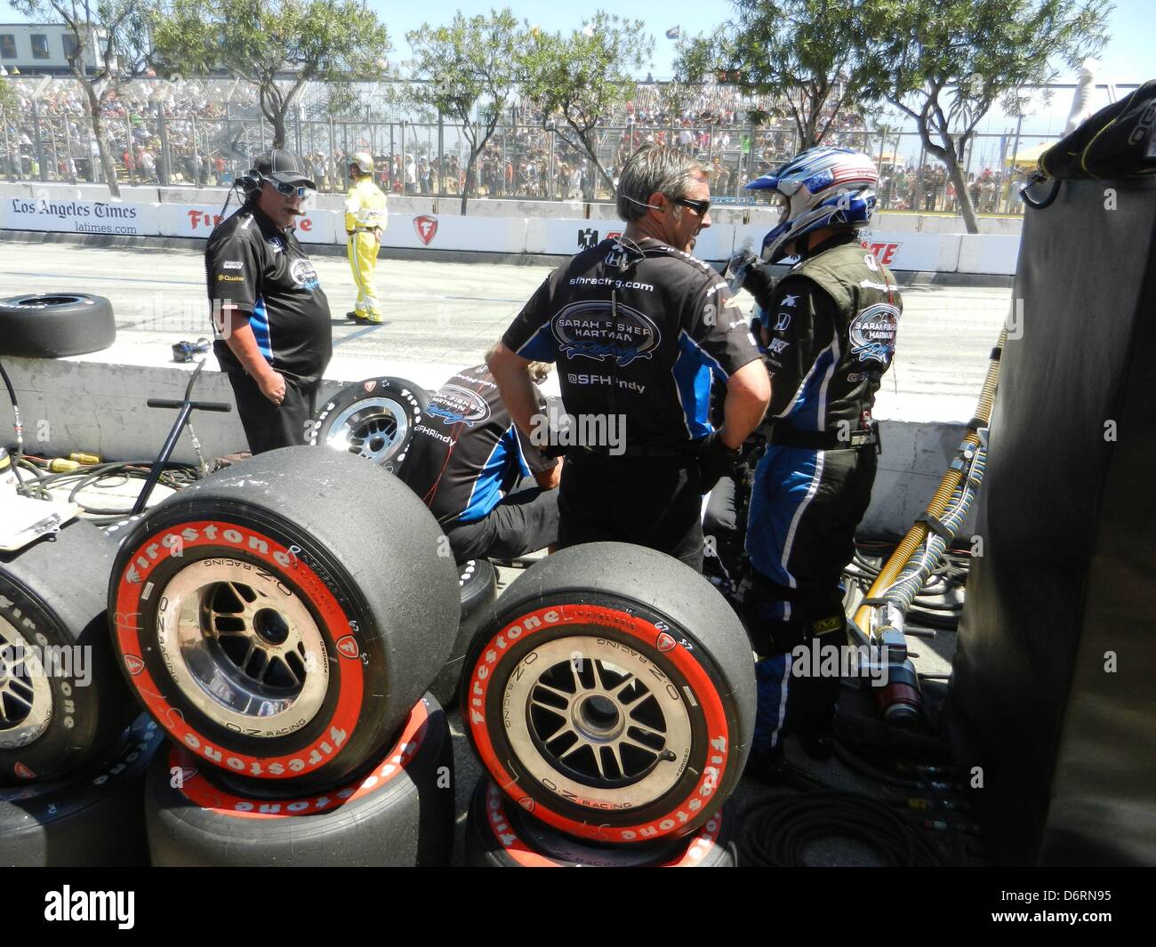 Long Beach, Californie, USA. 21 avril, 2013. Grand Prix de Toyota de Long Beach avec des parois rouge pneus la plus douce des deux pneus utilisés. (Crédit Image : Crédit : Scott A. Tugel/ZUMAPRESS.com/Alamy Live News) Banque D'Images
