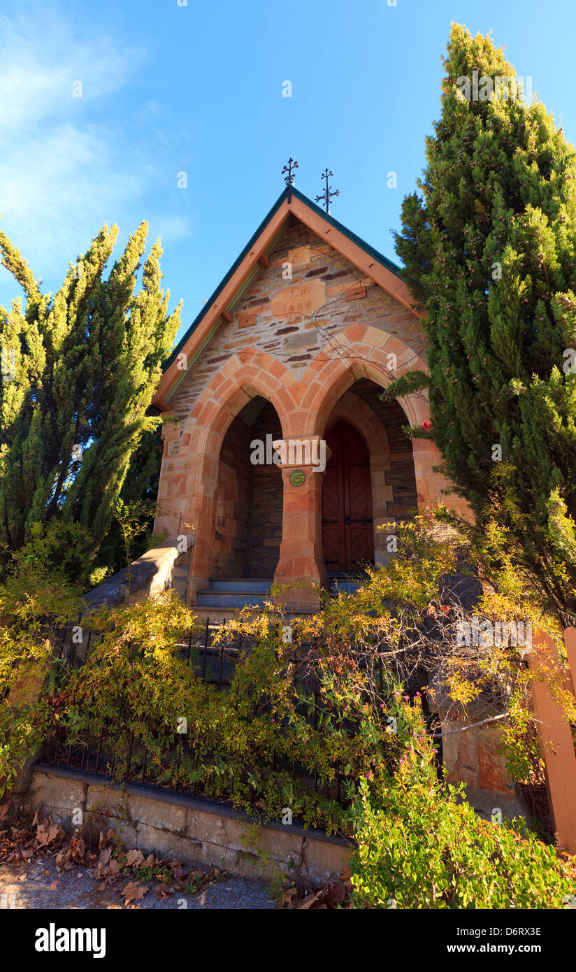 Église patrimoniale dans la rue principale de Clarendon Hills Adelaide South Australia Banque D'Images