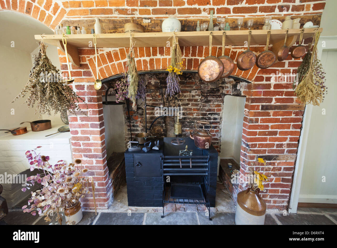 Royaume-uni, Angleterre, Hampshire, Chawton, Alton, maison de Jane Austen, Jane Austen's Kitchen Banque D'Images