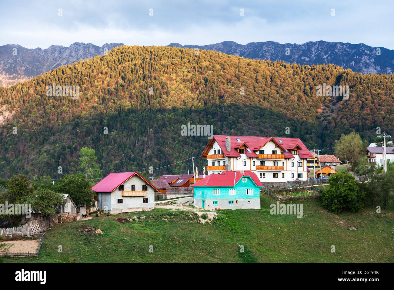 Carpates, Roumanie - Piatra Craiului à Magura, près de Bran et Brasov Banque D'Images