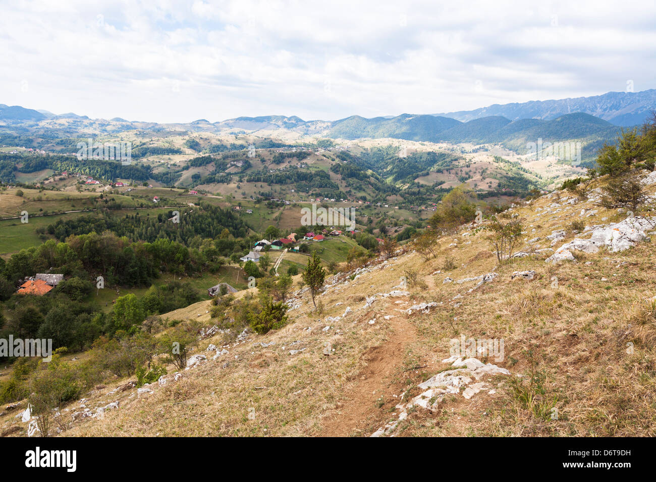 Carpates, Roumanie - Piatra Craiului près de Magura, Bran et Brasov Banque D'Images