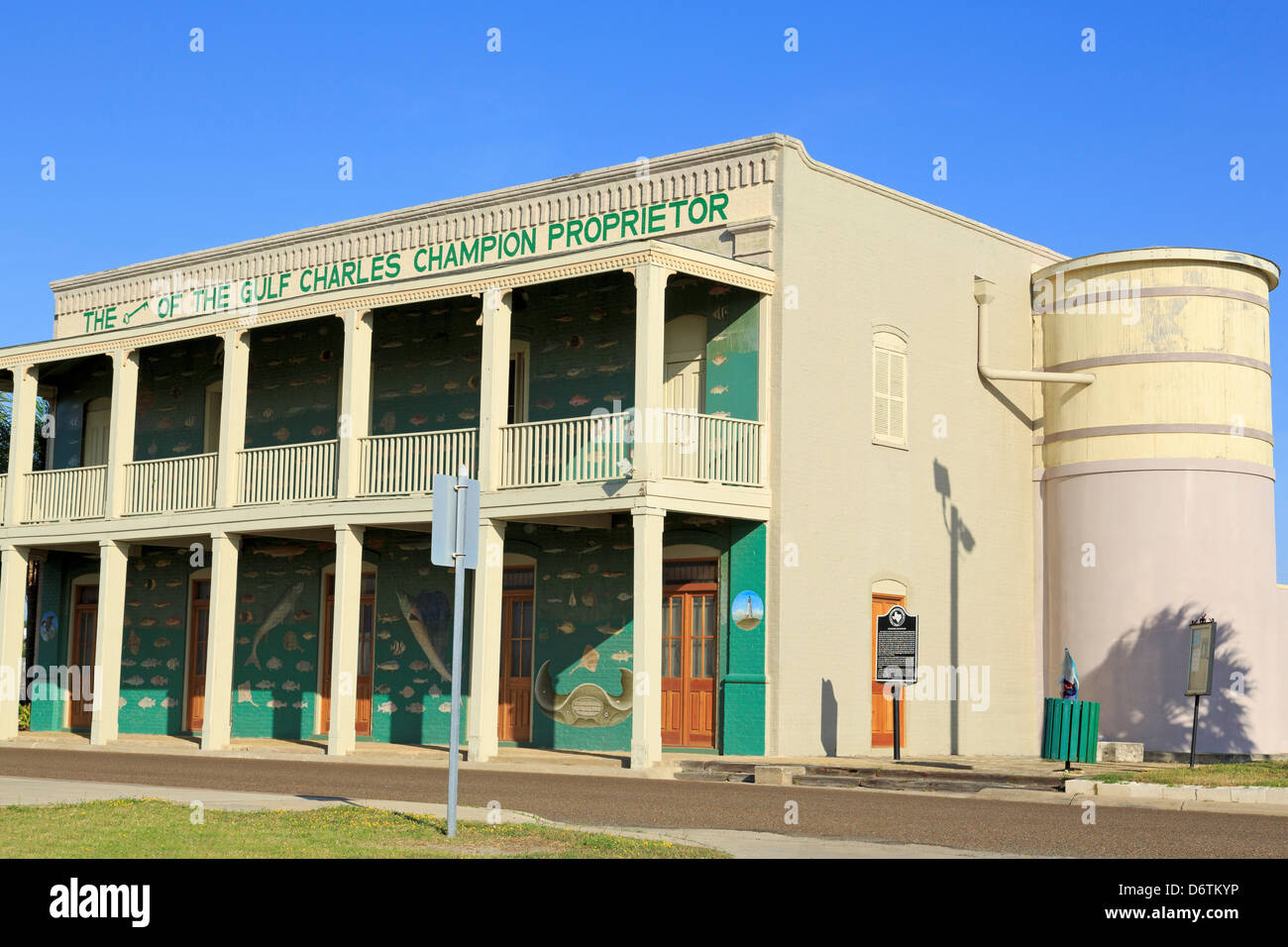 Façade d'un musée, Port Isabel Historical Museum, South Padre Island, Texas, États-Unis Banque D'Images
