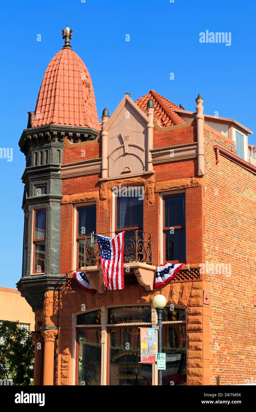 USA, Wyoming, Cheyenne, quartier historique à Lincolnway Banque D'Images