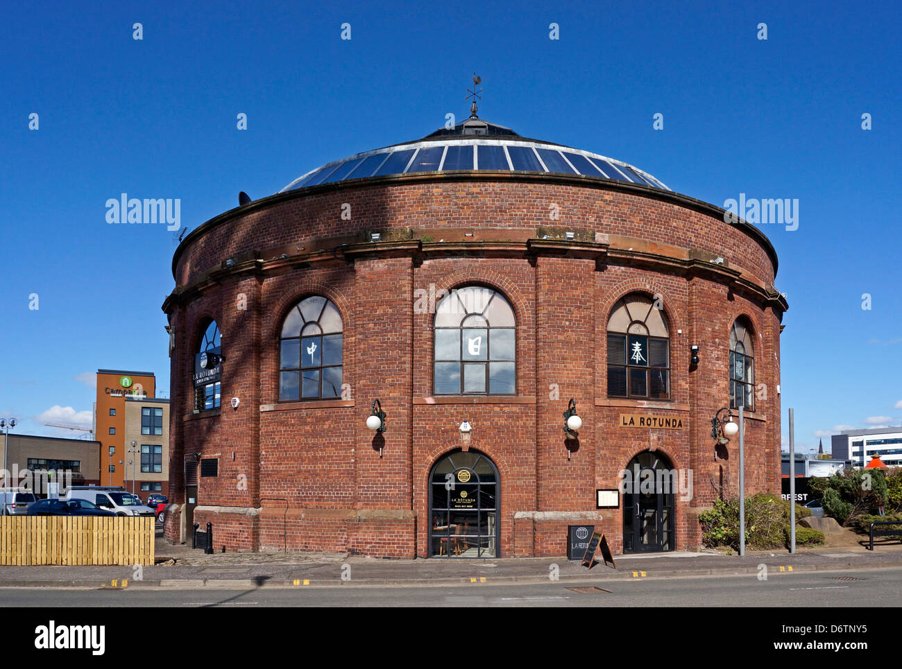 La Rotonde nord (La Rotonde) anciennement fournissant l'accès piétonnier à tunnel de Clyde à Finnieston Quay Glasgow Banque D'Images