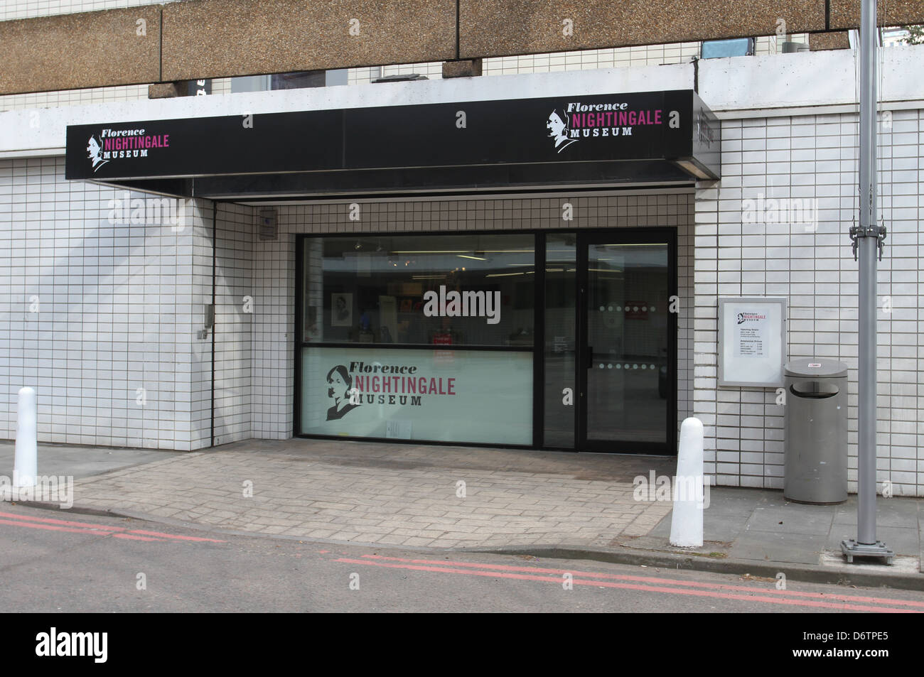 Entrée au Musée Florence Nightingale Londres UK Avril 2013 Banque D'Images