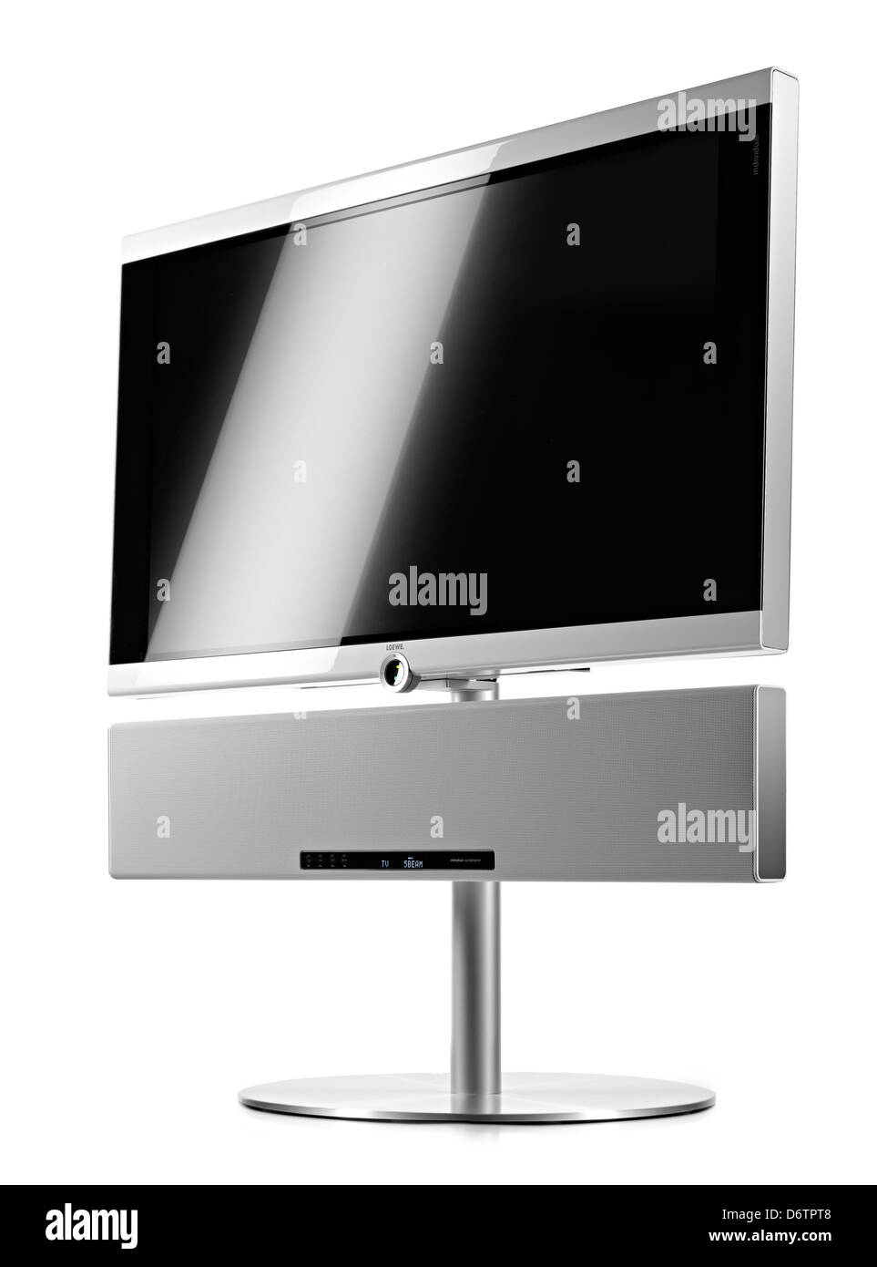 Télévision à écran plat avec rétro Banque D'Images