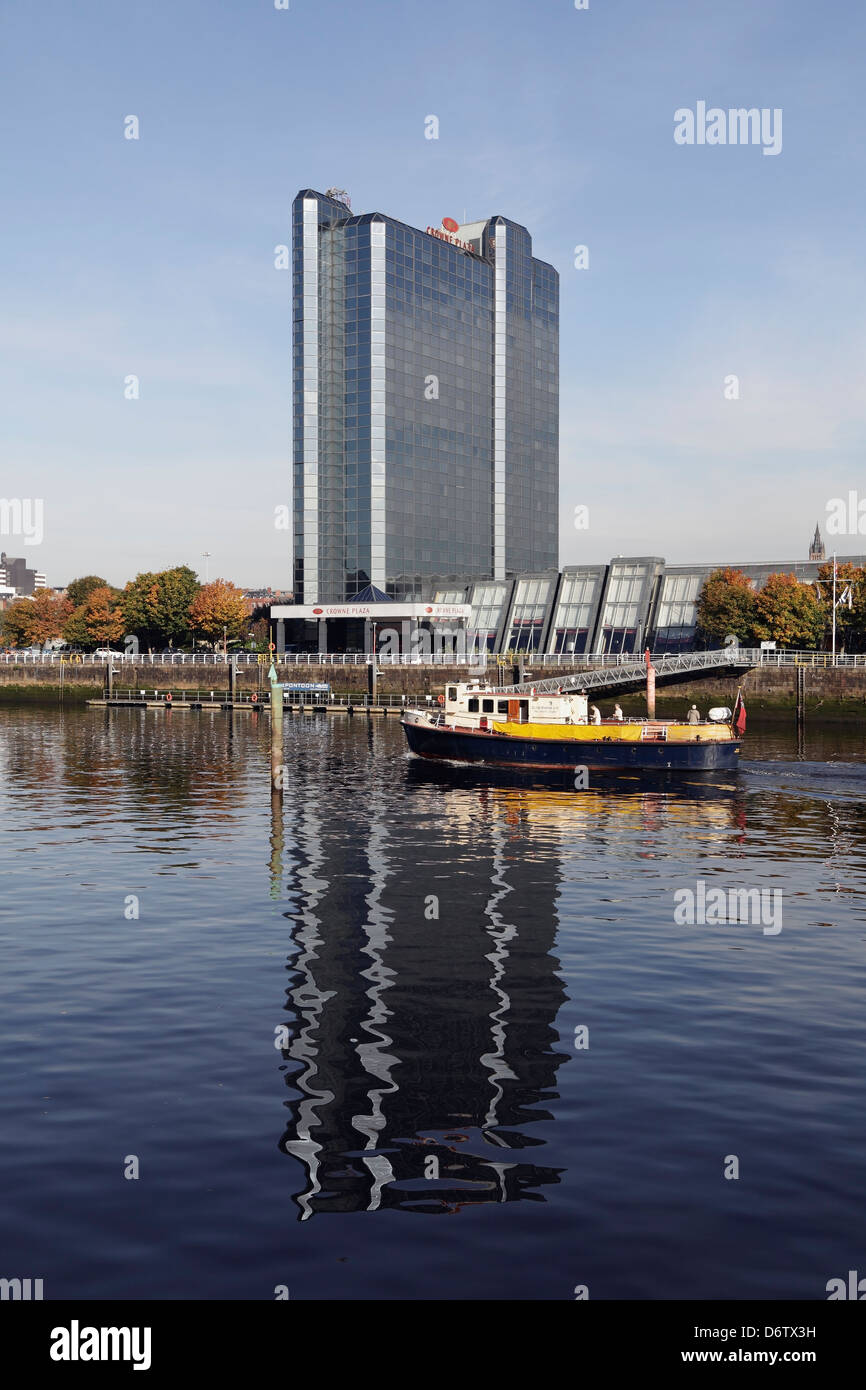 Crowne Plaza Hotel Glasgow à côté de la rivière Clyde, Congress Road, Finnieston, Écosse, Royaume-Uni Banque D'Images