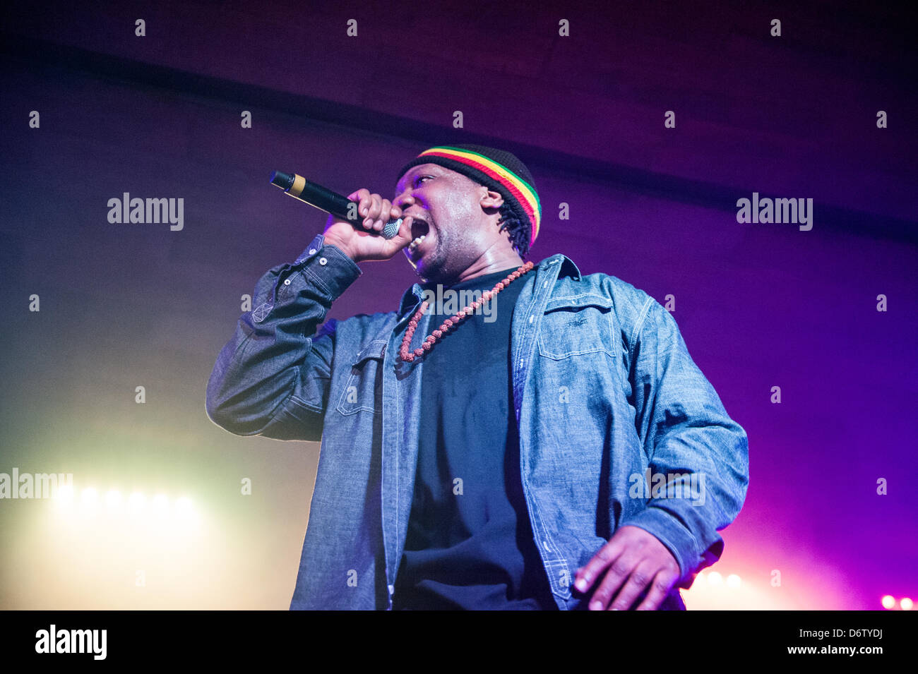 Chicago, USA. 22 avril, 2013. L'artiste hip-hop KRS-ONE d'effectuer dans le sanctuaire à Chicago, Etats-Unis. Crédit : Max Herman/Alamy Live News Banque D'Images