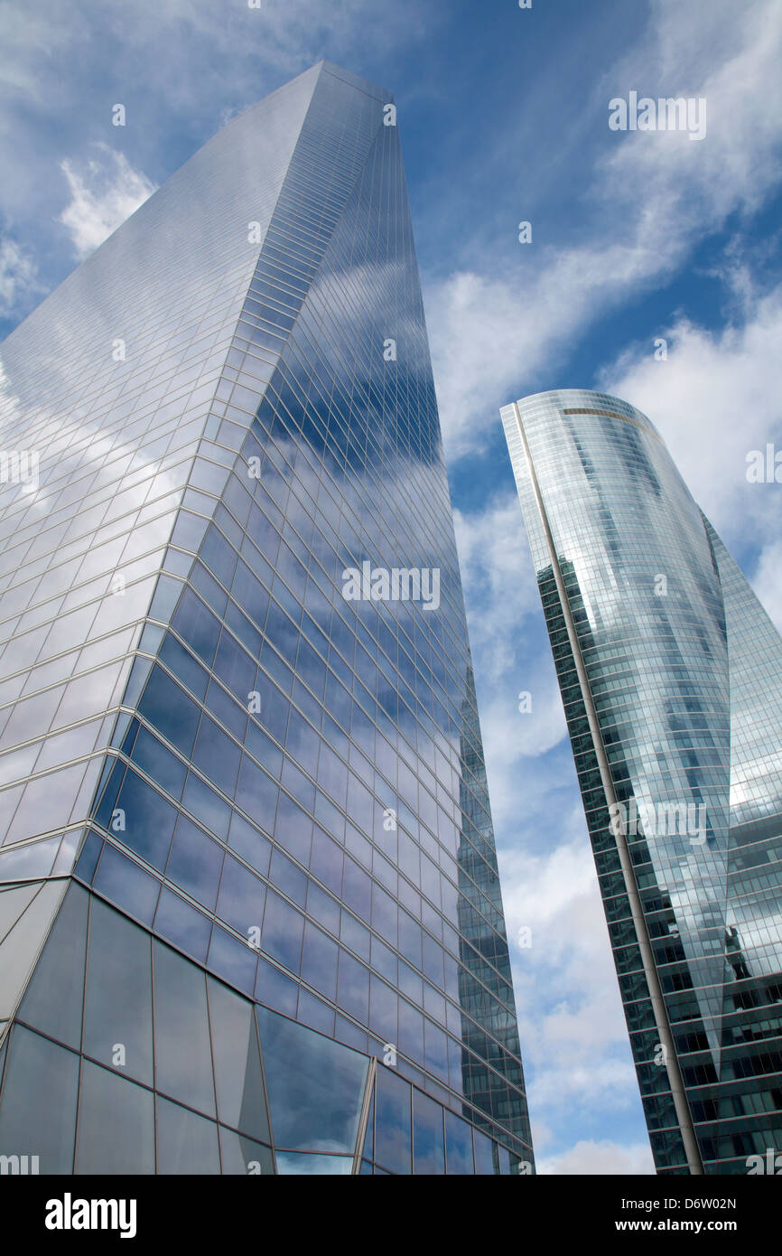 MADRID - 11 mars : Gratte-ciel Torre de cristal par Cesar Pelli & Associates Architects Banque D'Images