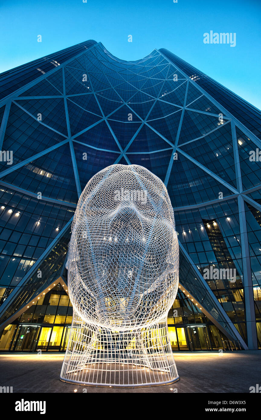 Sculpture de jaume plensa bow tower Banque de photographies et d’images