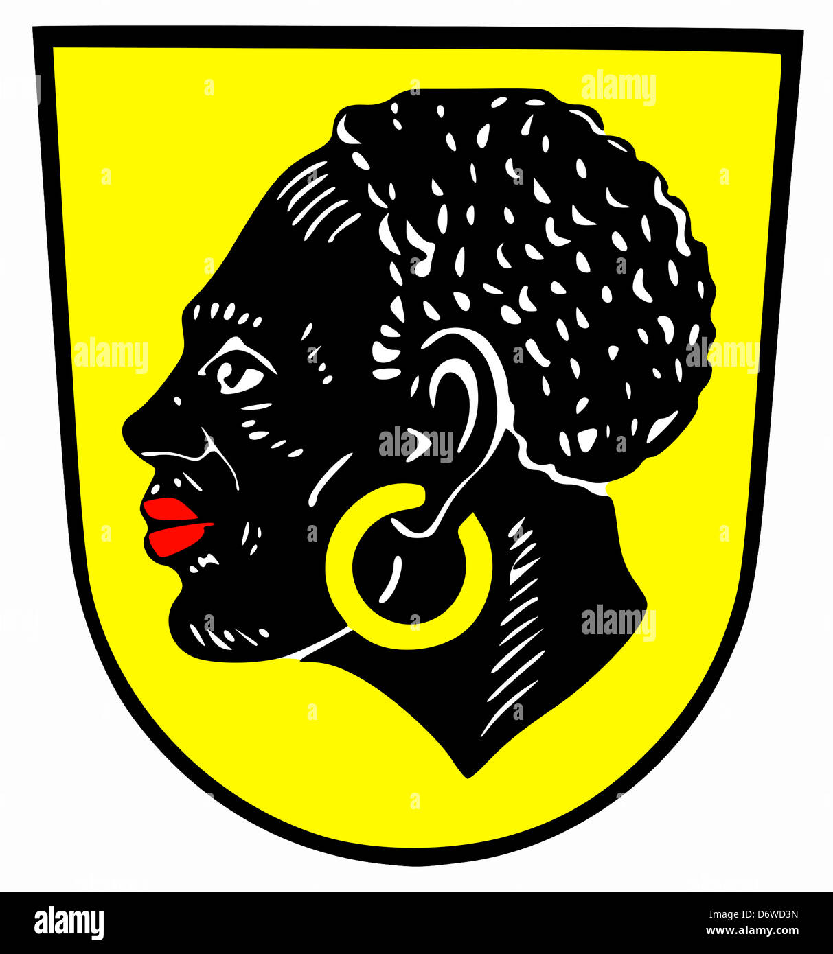 Blason de la ville allemande guanaco en Bavière. Banque D'Images