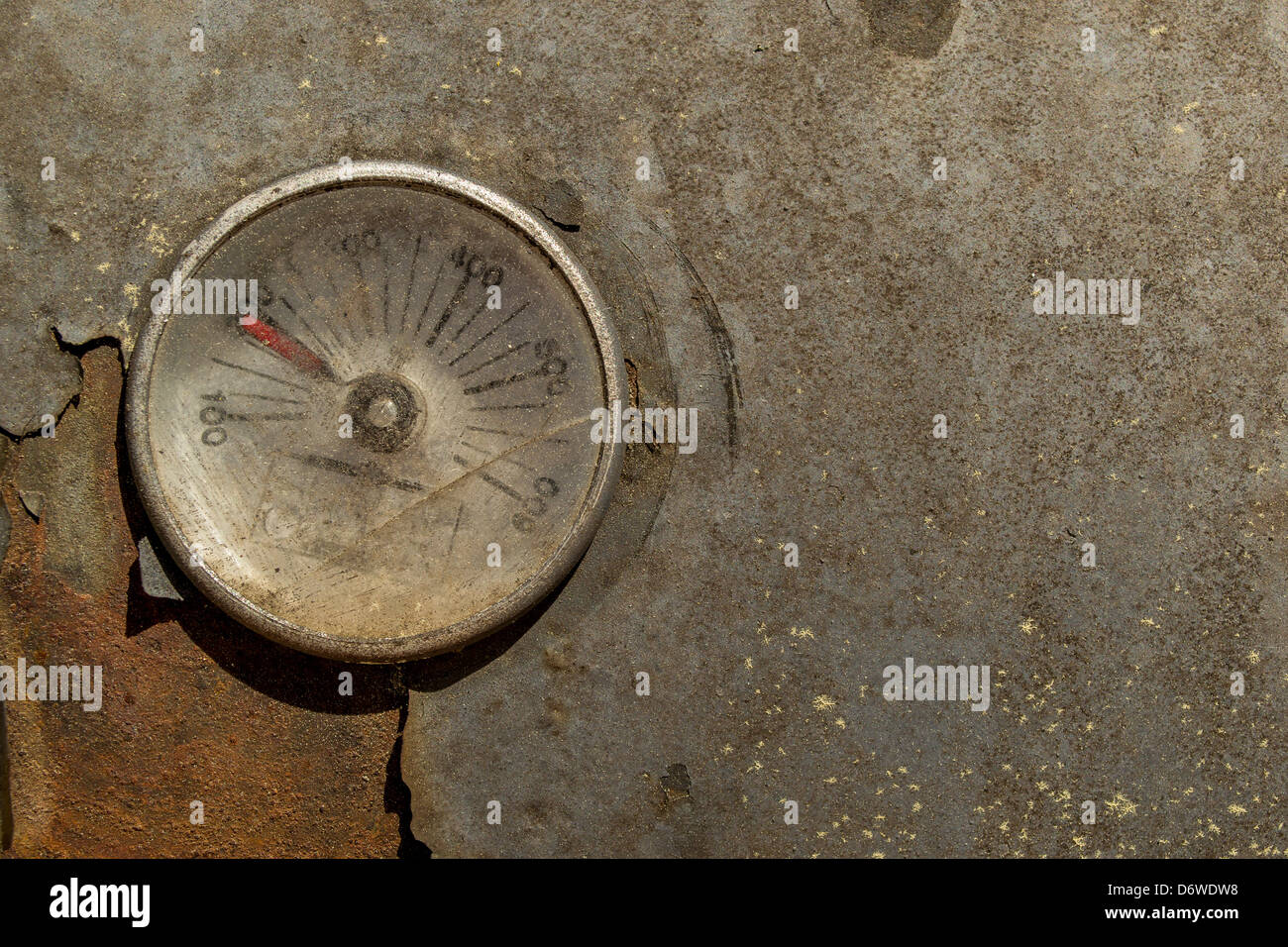 Un fumeur sur l'indicateur de température Banque D'Images
