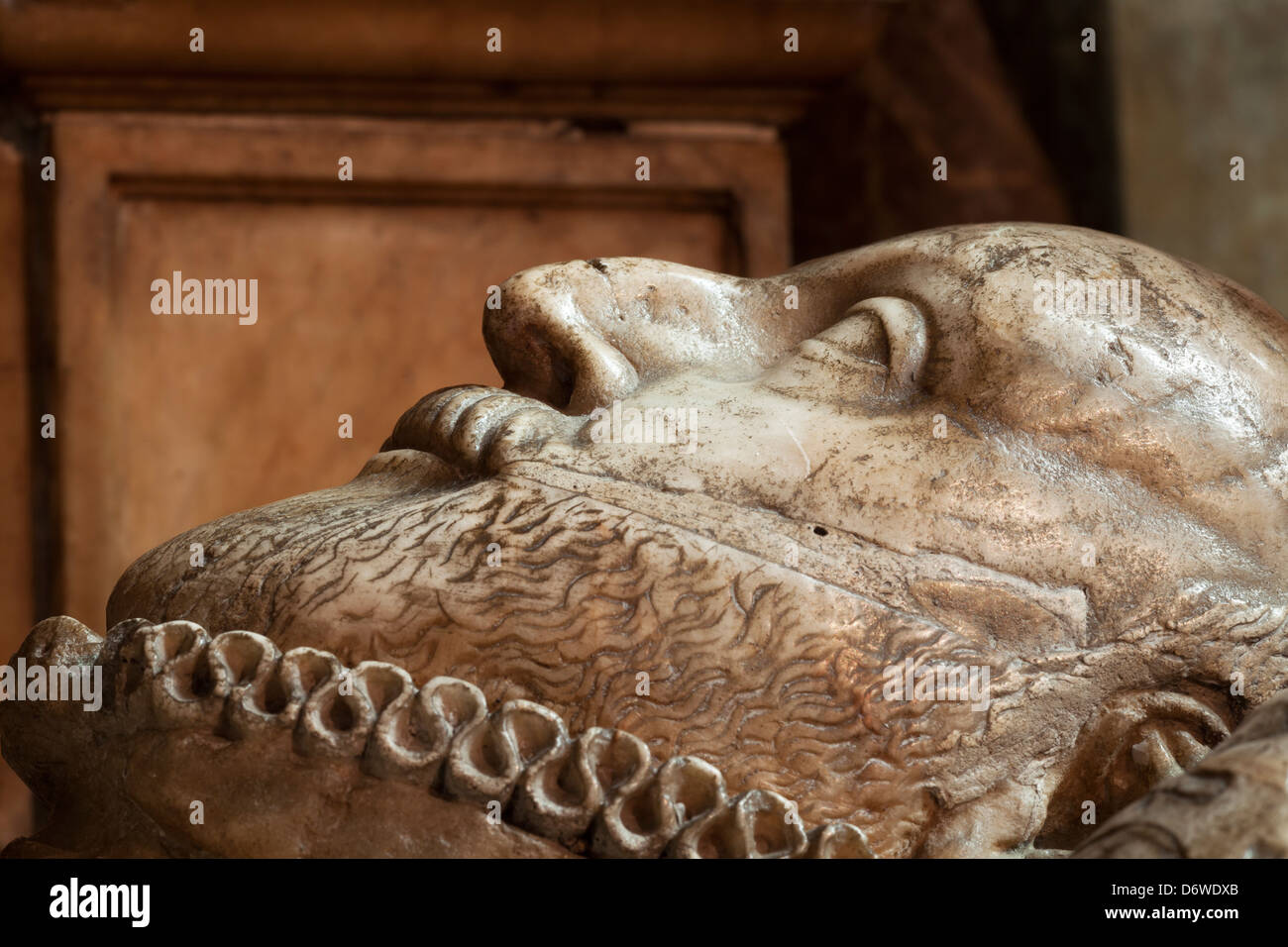 Effigie de Edward Seymour, 1 comte d'Hertford (1539-1621), la cathédrale de Salisbury, Wiltshire, Angleterre Banque D'Images