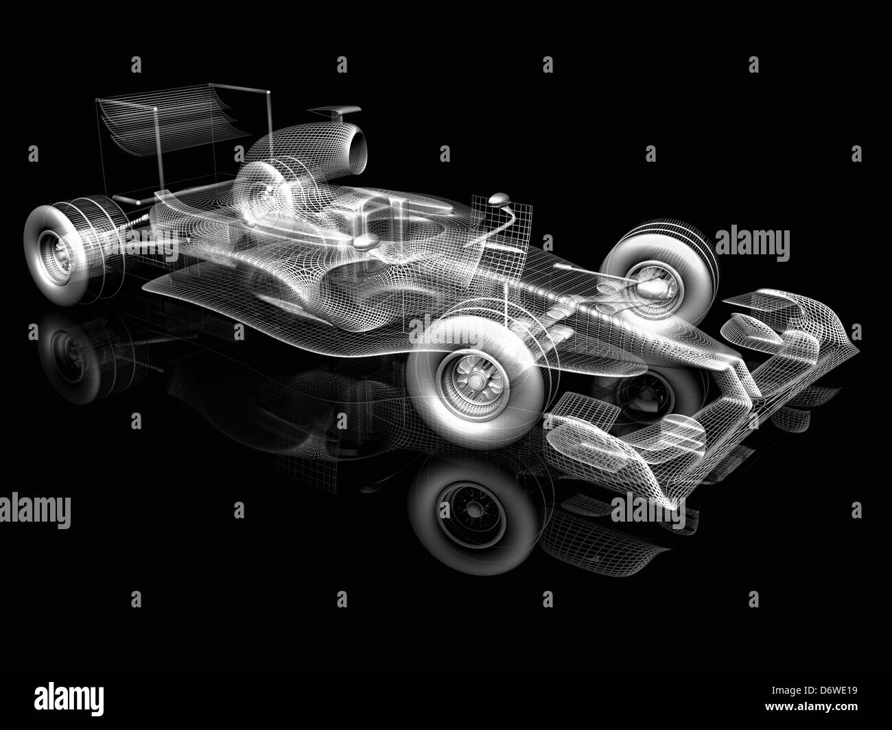 Illustration 3d de f1 Banque D'Images