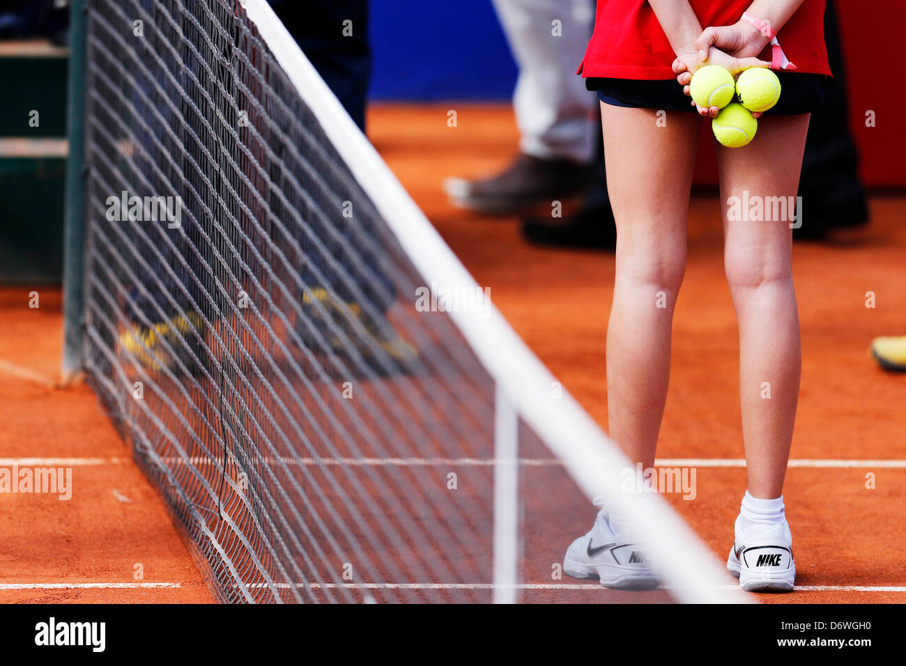 Vue générale, le 22 avril 2013 - Tennis : le double masculin match de tennis de l'Open de Barcelone le tournoi de tennis de Banco Sabadell au Real Club de Tenis en Barcelona, Espagne, (Photo par D. Nakashima/AFLO) Banque D'Images