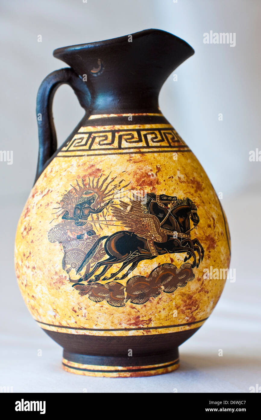 Vase grec antique, Athènes, Grèce Banque D'Images
