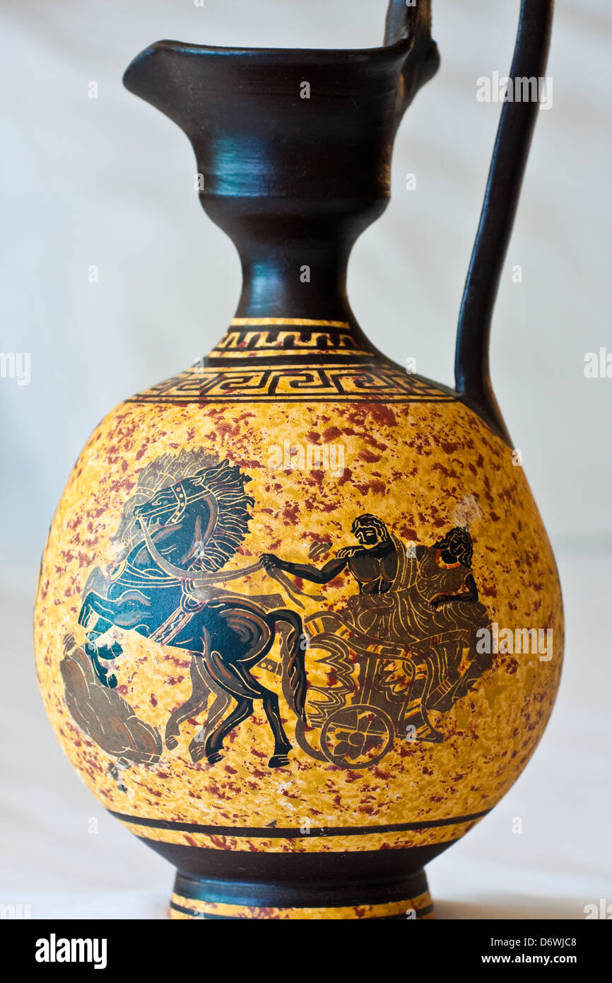 Vase grec antique, Athènes, Grèce Banque D'Images