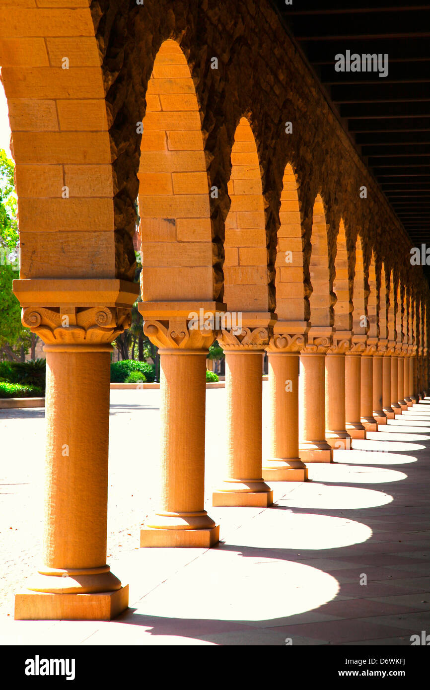 Quad principal, Stanford University, Palo Alto, Californie Banque D'Images