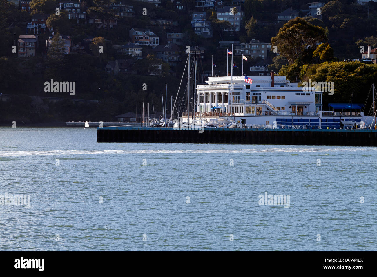 Corinthian Yacht Club, Tiburon, California, United States, Amérique du Nord Banque D'Images