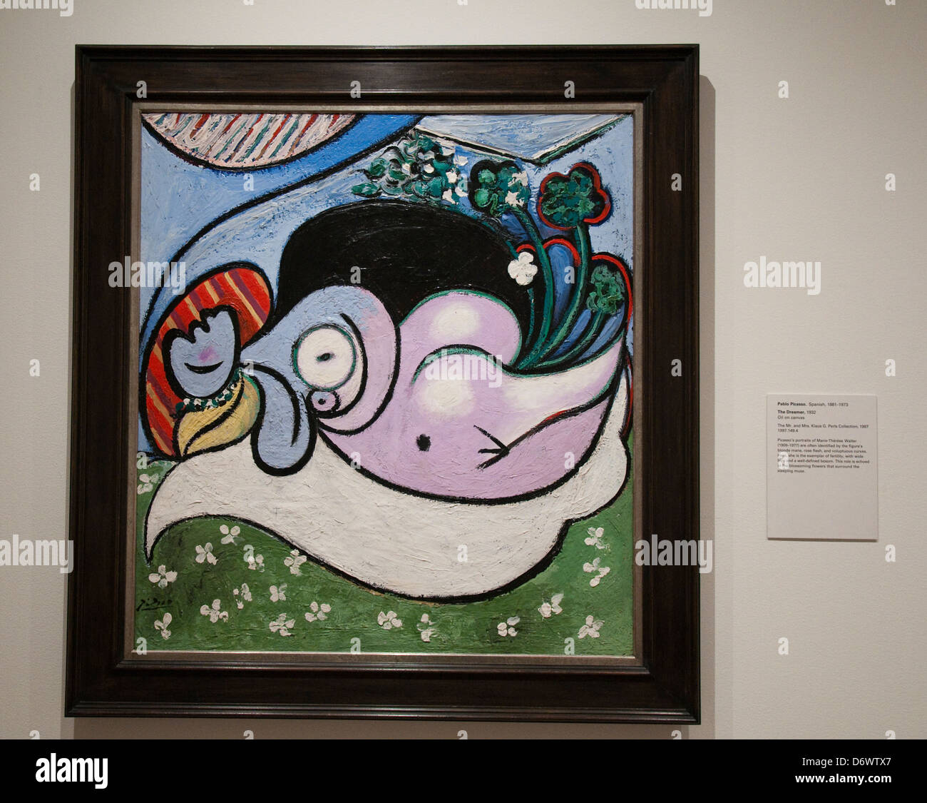 Le Rêveur (1932) de Pablo Picasso au Metropolitan Museum of Art (MET), New York City USA Banque D'Images