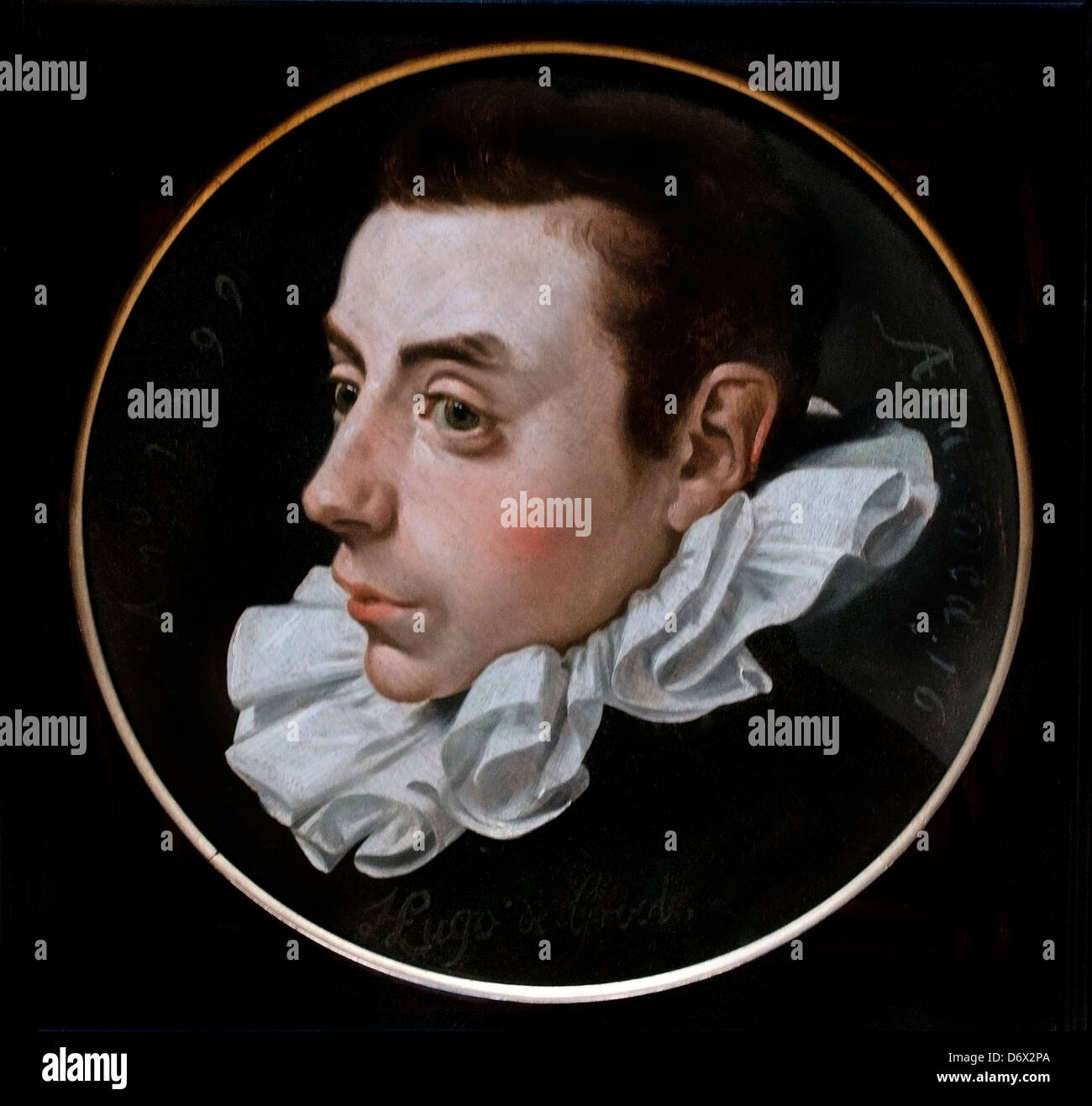 Hugo Grotius, 1583 - 1645 ( Hugo de Groot ) en tant que jeune homme 1599 Jan Van Ravesteyn Pays-bas Néerlandais Banque D'Images