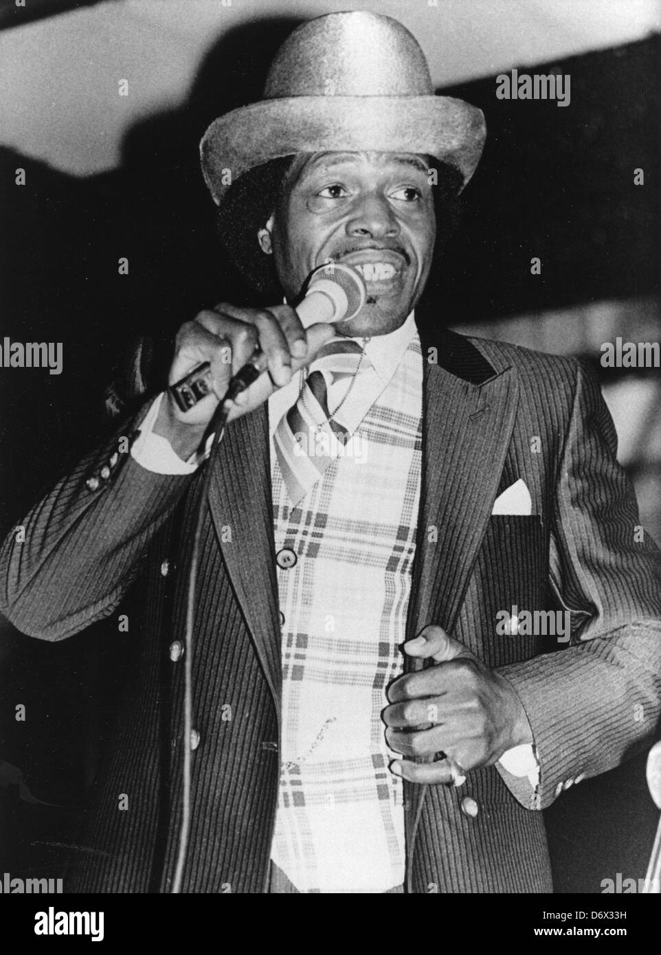 JUNIOR WELLS (1934-1998), chanteur de blues américain et harmoniciste de 1980 Banque D'Images