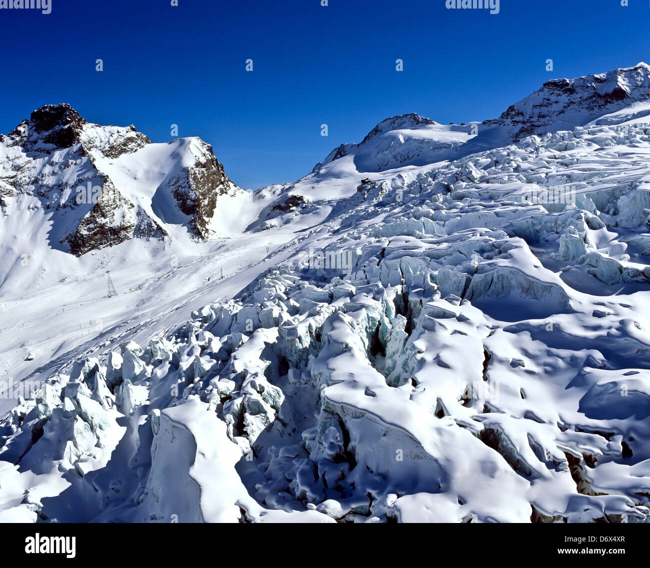 8546. Glacier de Fee, Saas fee, Valais, Suisse, Europe Banque D'Images