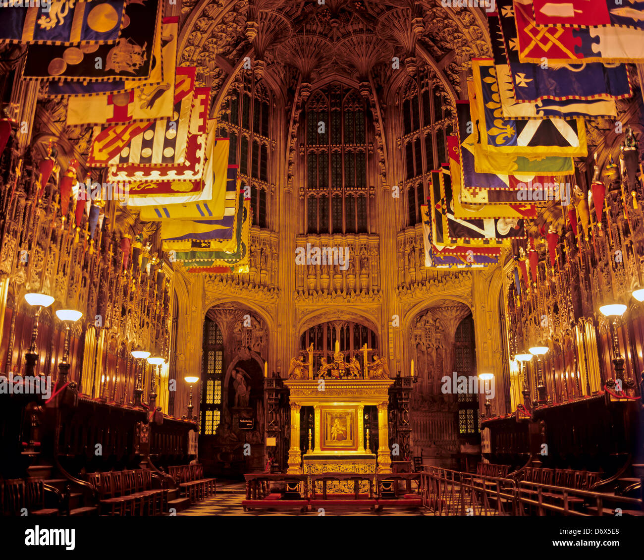 8561. Henry VII Chapel (Chapelle) Dame, l'abbaye de Westminster, London, UK Banque D'Images