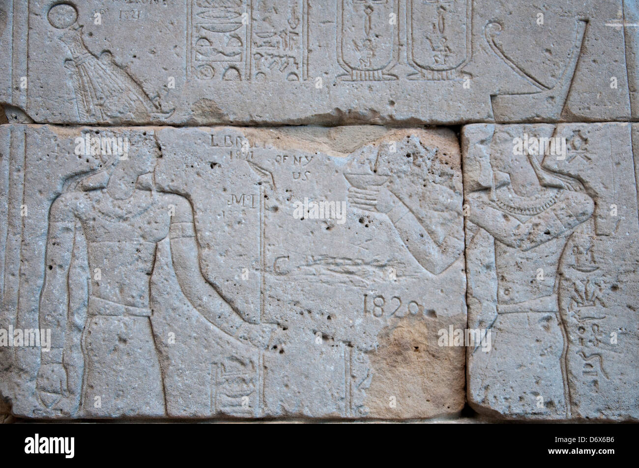 La Galerie égyptienne dans le Metropolitan Museum of Art (MET), New York City USA Banque D'Images