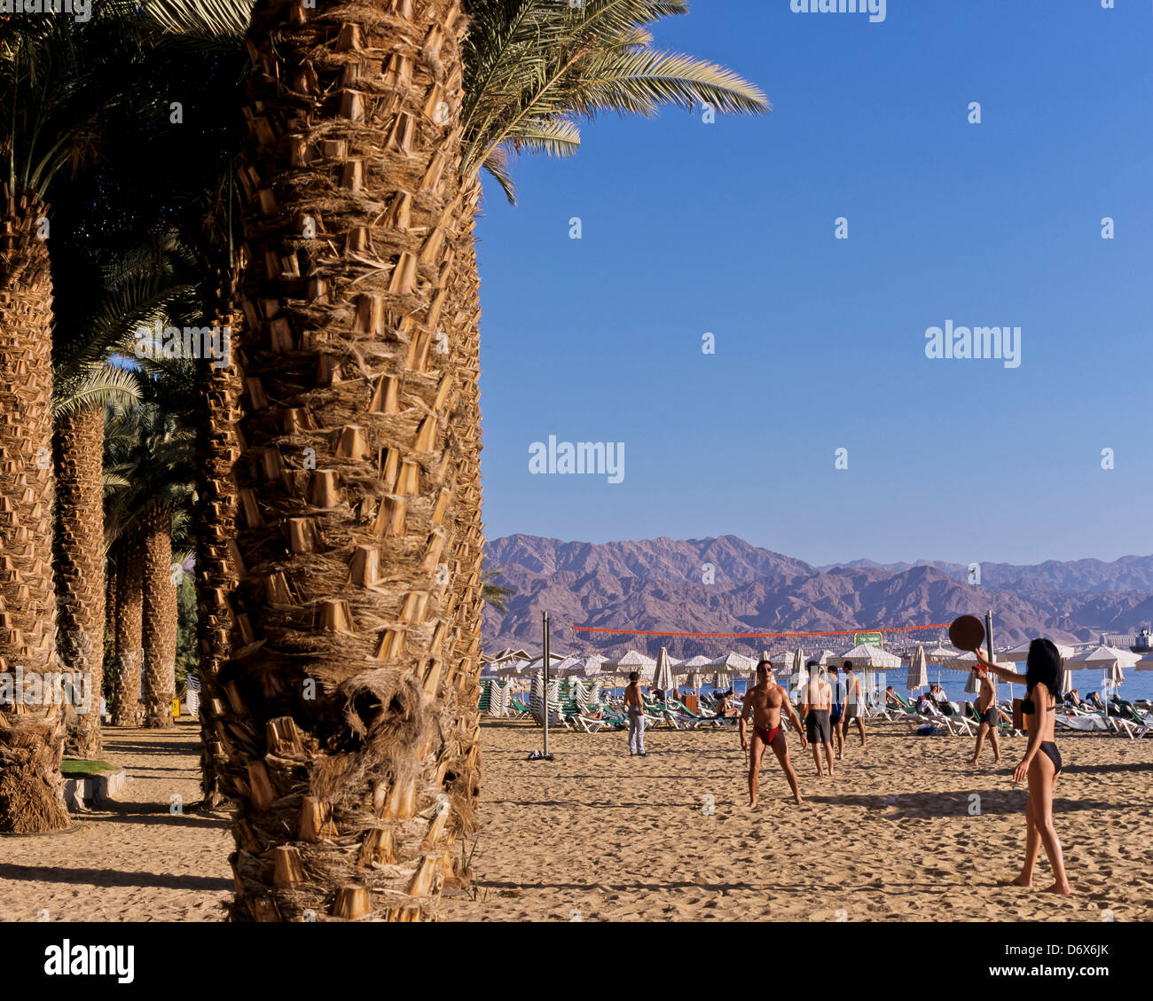 8593. Nevi'ot Beach, Eilat, Israël, Moyen Orient Banque D'Images