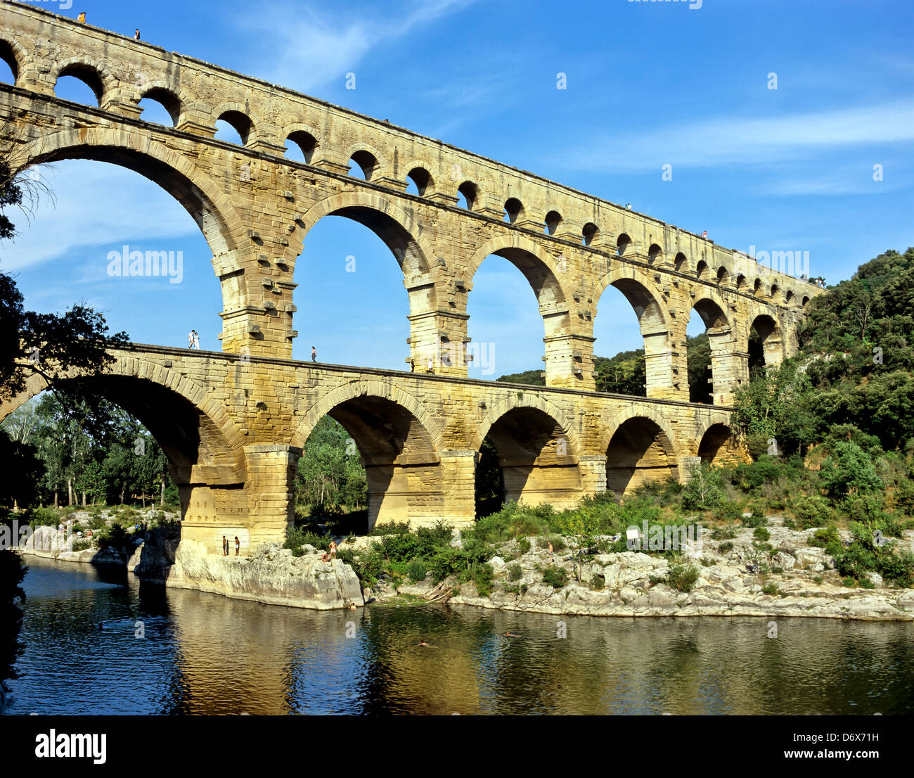8599. Pont du Gard, Provence, France, Europe Banque D'Images