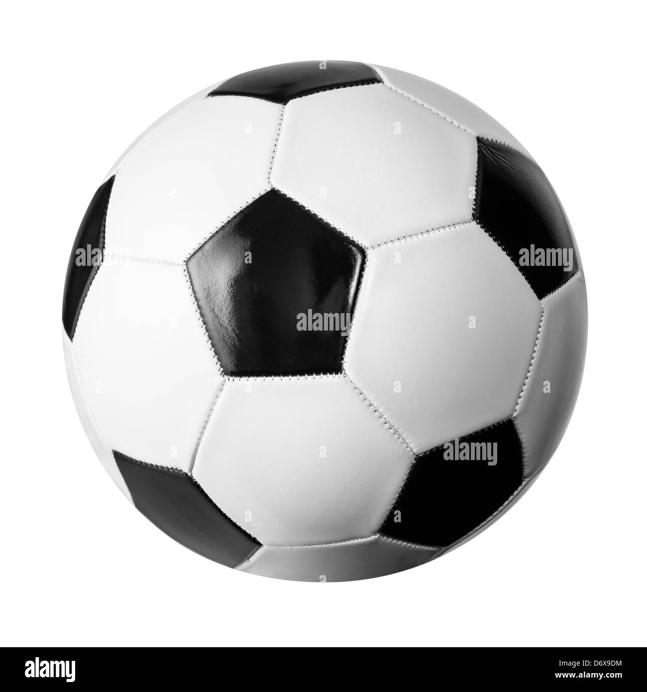 Soccer ball isolated on white with clipping path inclus Banque D'Images