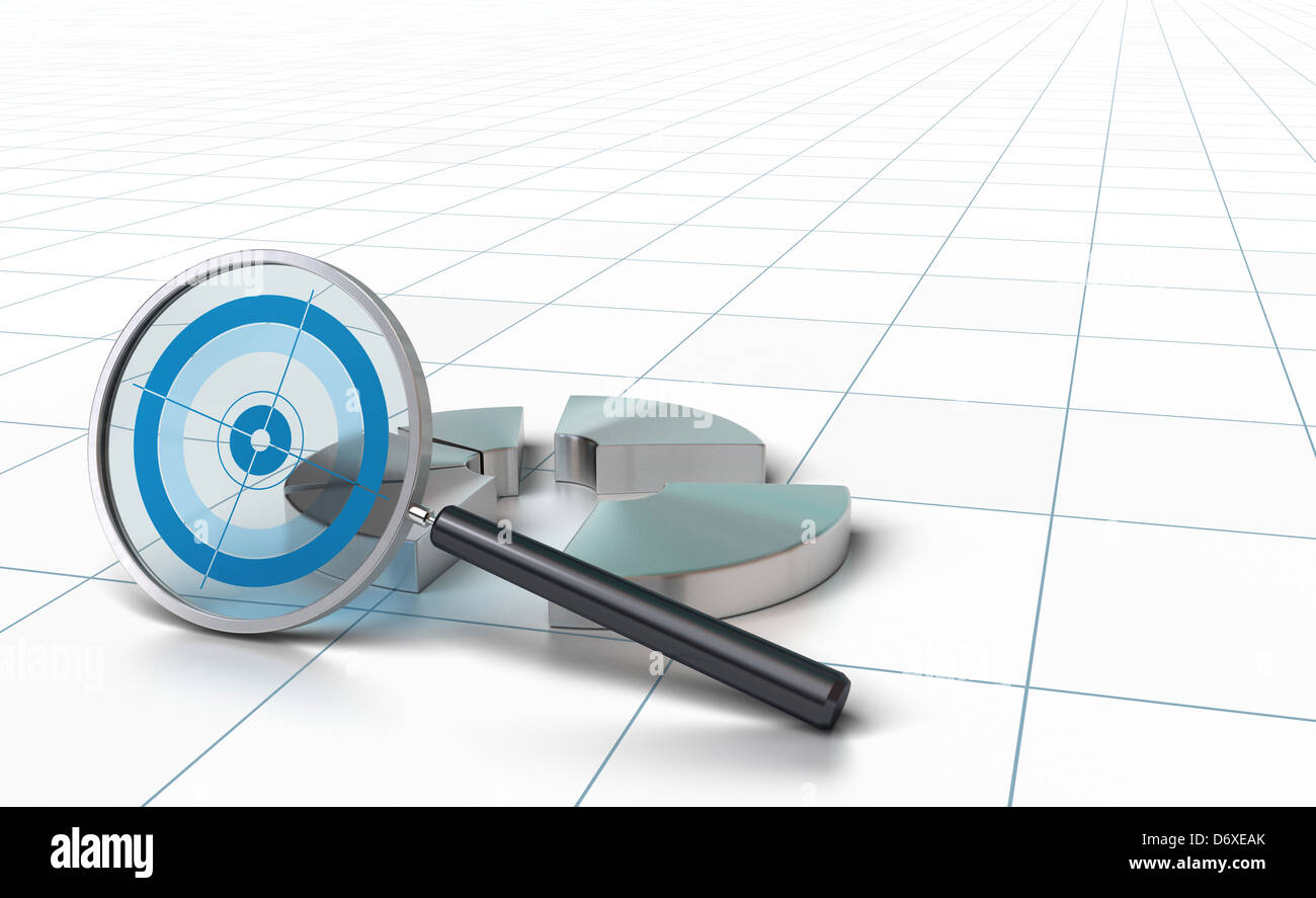 Carte et menus loupe sur une perspective historique Banque D'Images