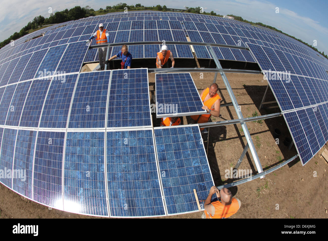 Oeversee, Allemagne, un parc solaire sera construite Banque D'Images