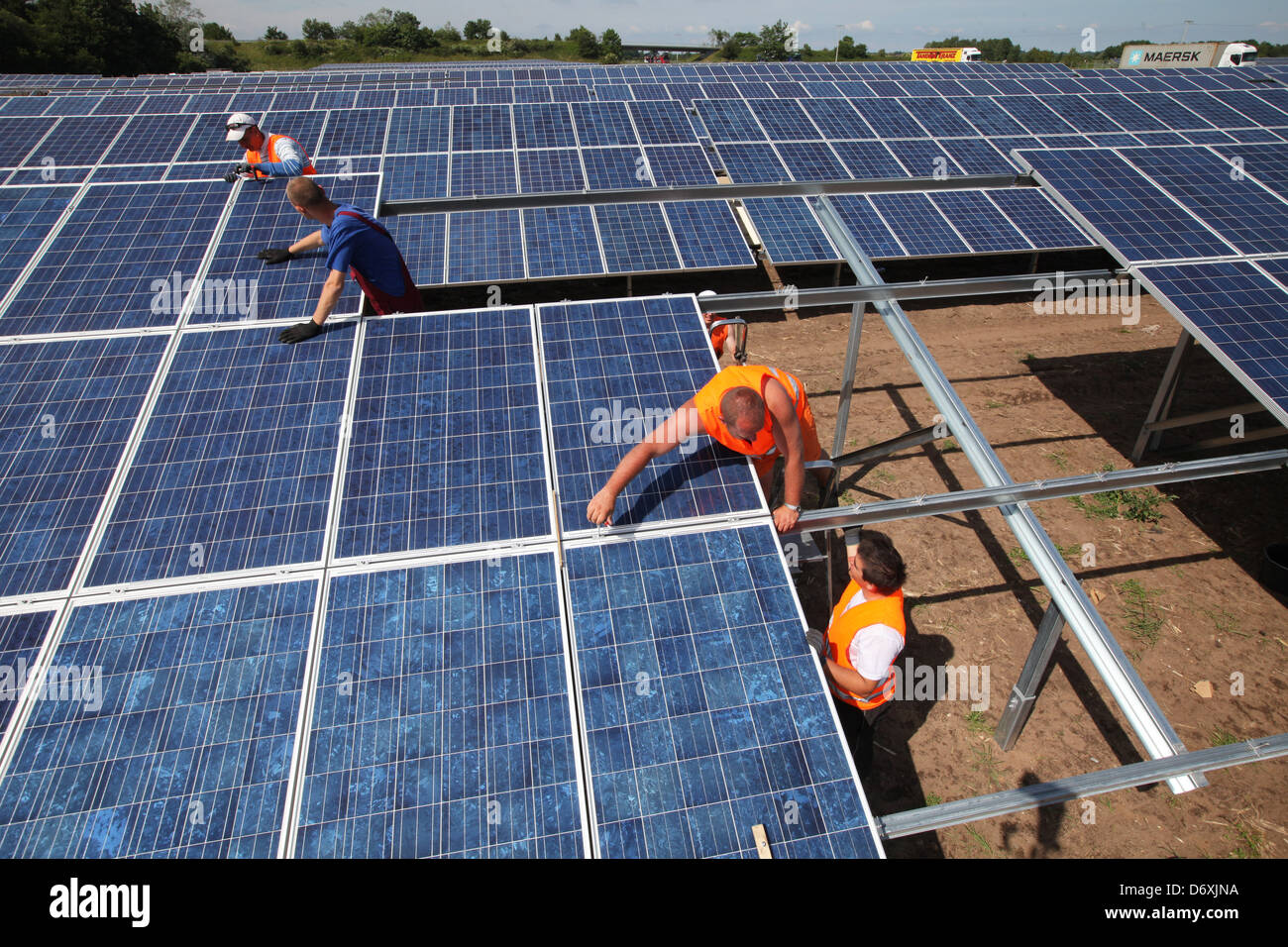 Oeversee, Allemagne, un parc solaire sera construite Banque D'Images