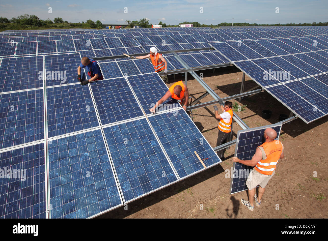 Oeversee, Allemagne, un parc solaire sera construite Banque D'Images