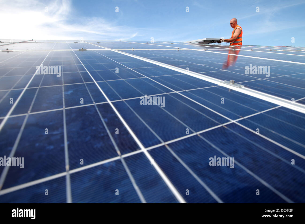 Oeversee, Allemagne, un parc solaire sera construite Banque D'Images