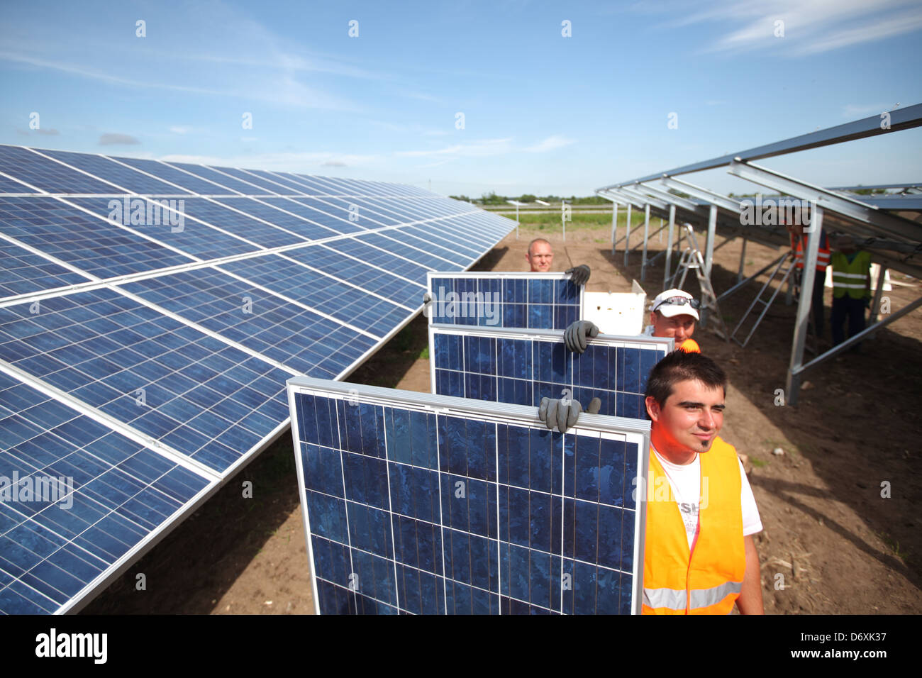 Oeversee, Allemagne, un parc solaire sera construite Banque D'Images