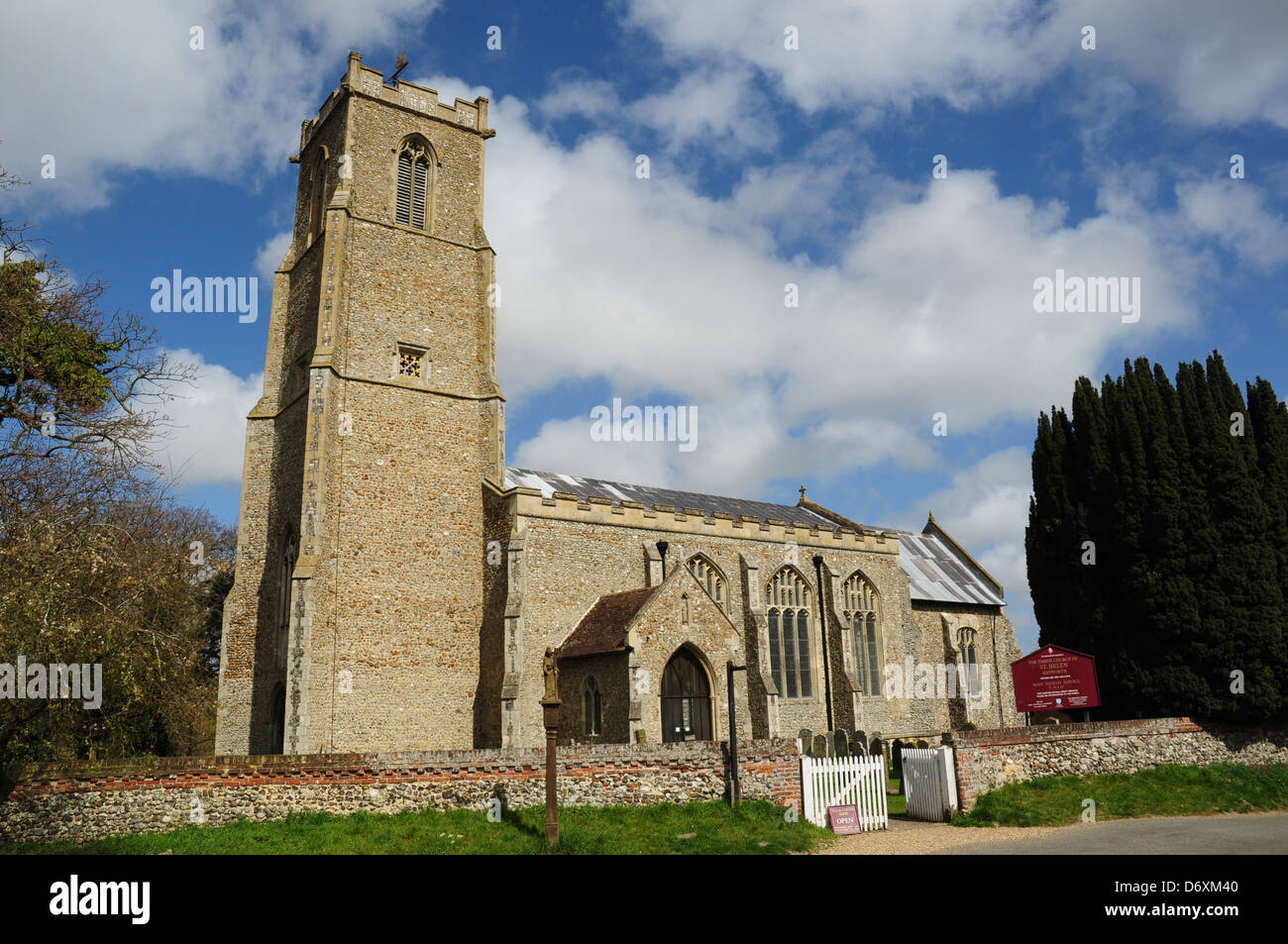 L'église paroissiale de St Helen, Ranworth, Norfolk, England, UK Banque D'Images