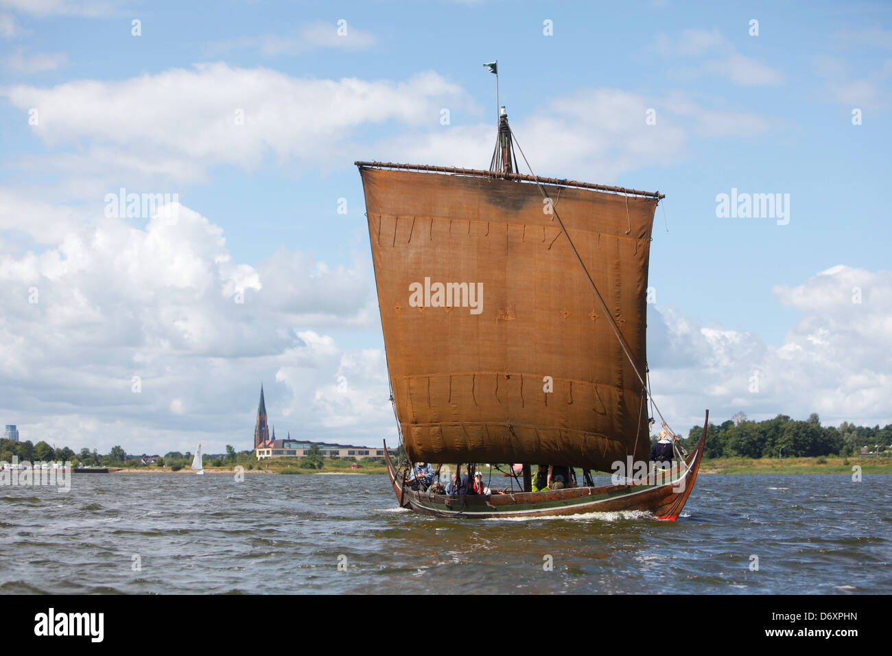 Schleswig, Allemagne, Rahseglertreffen Hedeby cours Banque D'Images