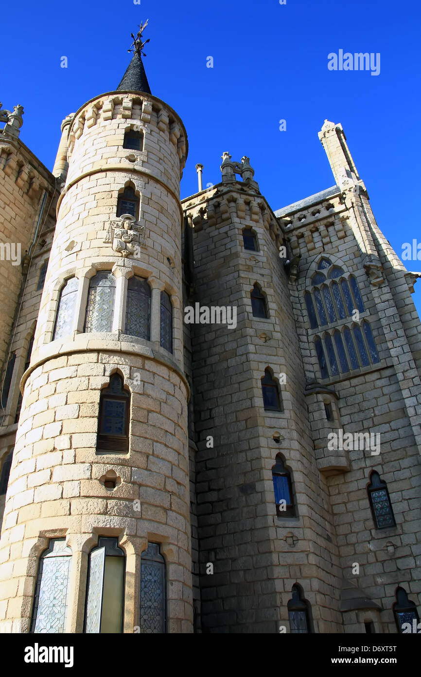 Palais Gaudi (Astorga, Espagne) Banque D'Images