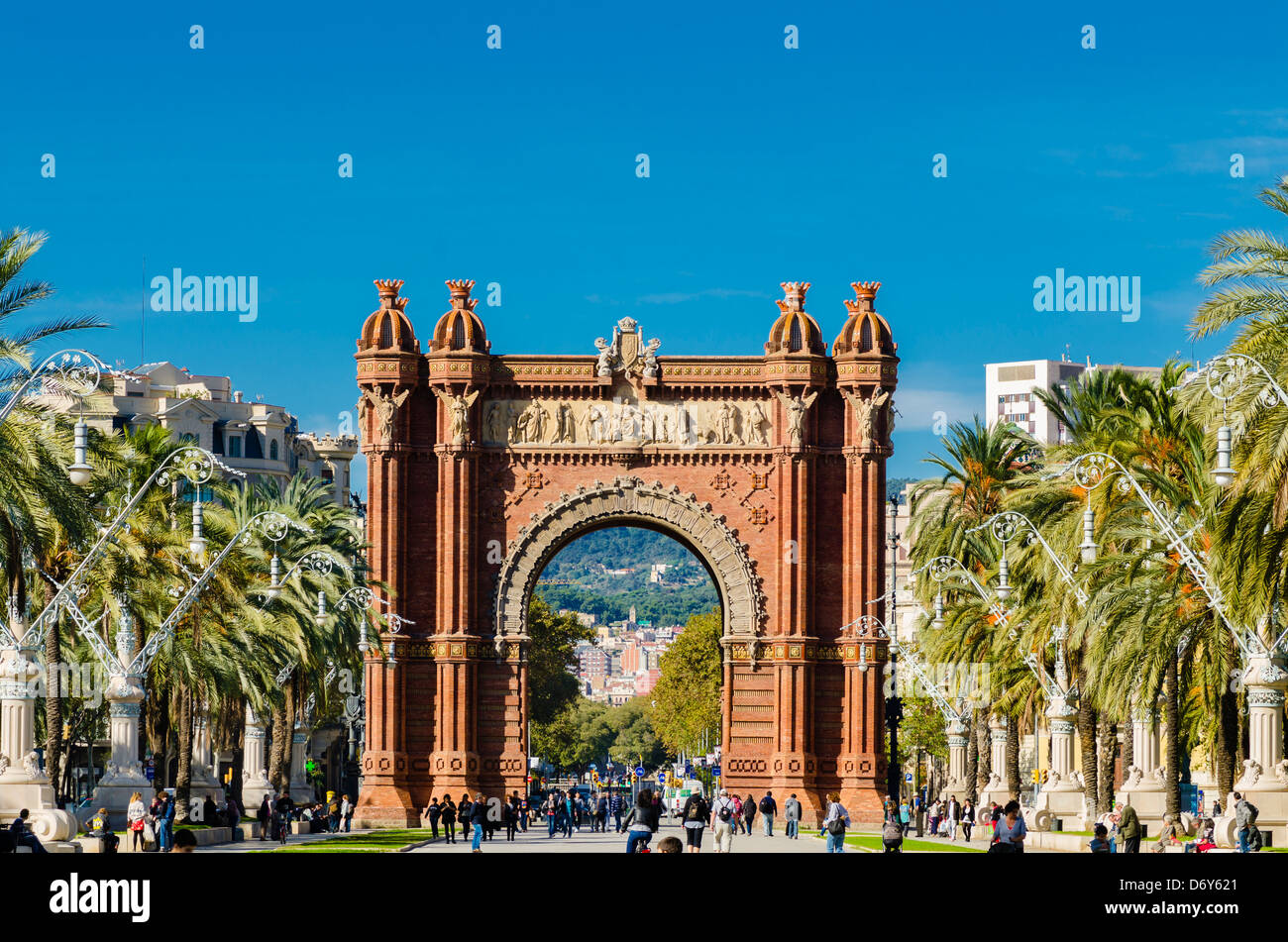 Arc de Triomphe à Barcelone Banque D'Images