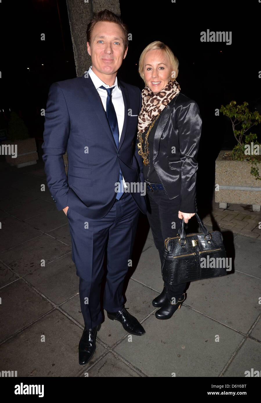 Martin Kemp, épouse Shirlie Kemp à l'extérieur de la RTE Studios Dublin, Irlande - 06.03.12. Banque D'Images