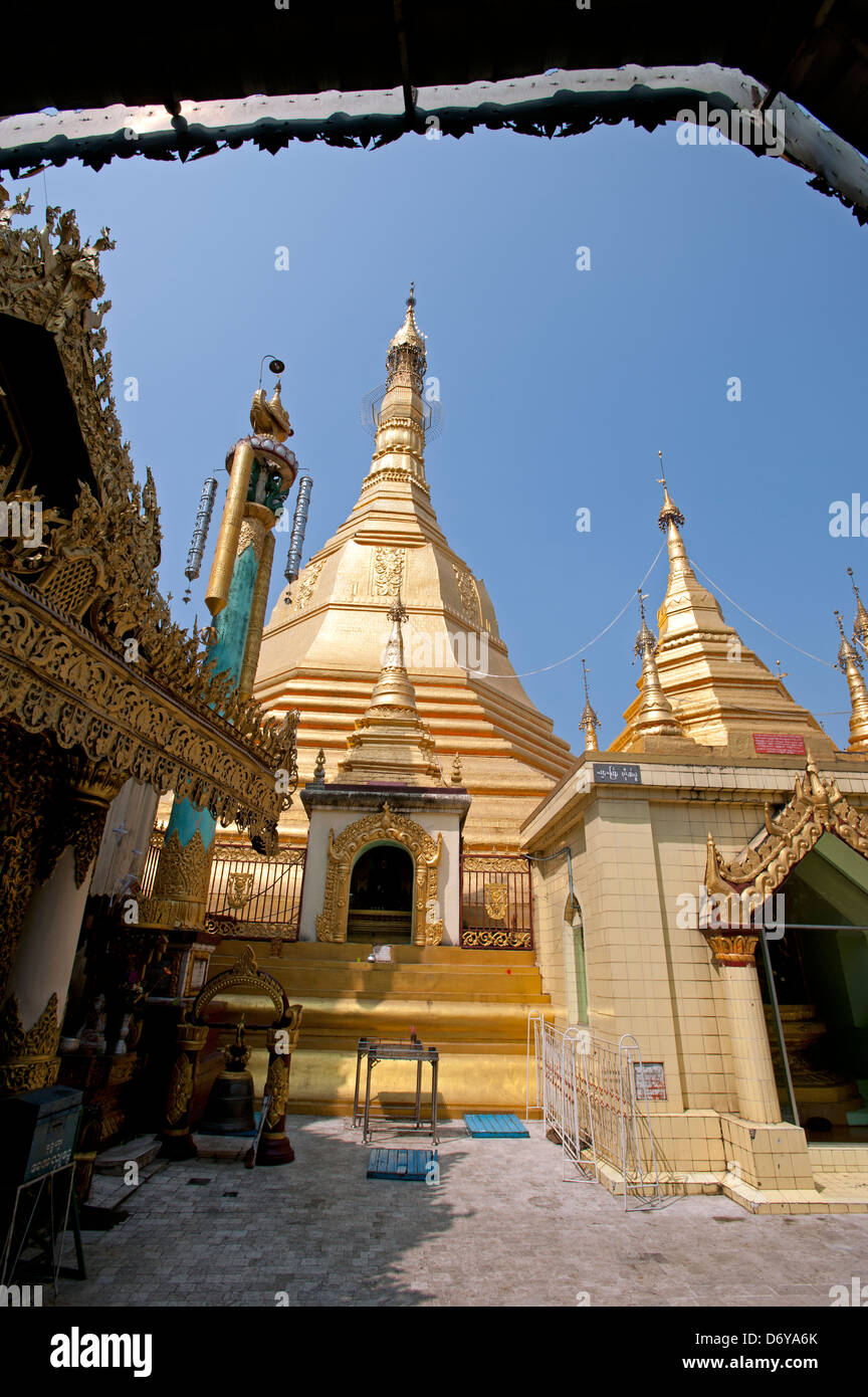 Détail de la pagode Sule Yangon Myanmar (Birmanie) Banque D'Images