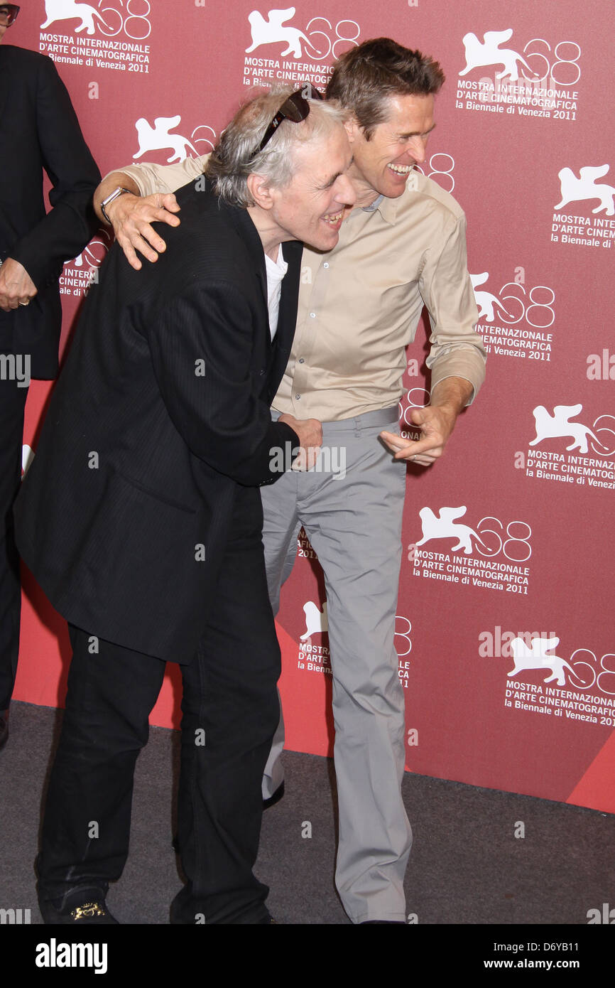 Willem Dafoe et Abel Ferrara Le 68e Festival du Film de Venise - Jour 8 - 4:44 Dernier jour sur Terre - Photocall Venise, Italie - Banque D'Images