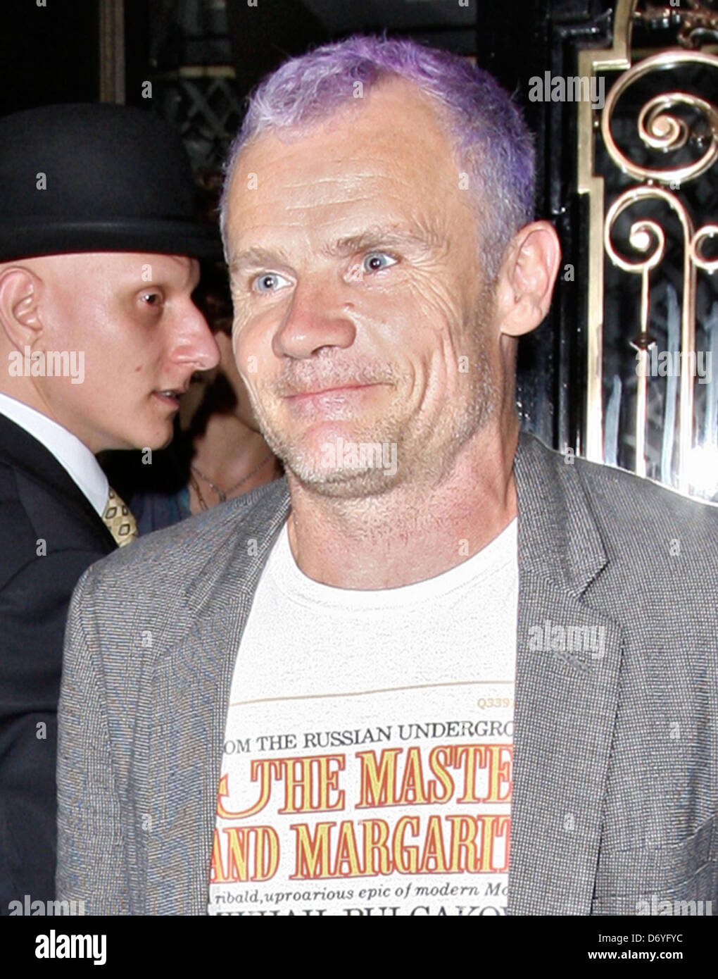 Michael Peter Balzary Flea aka Red Hot Chili Peppers band les membres qui quittent le restaurant Scotts à Mayfair - Londres, Angleterre Banque D'Images
