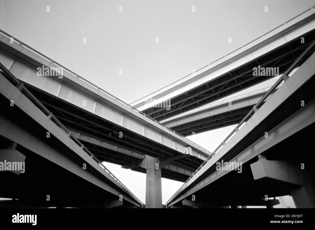 Intersection de l'autoroute, Texas, États-Unis Banque D'Images