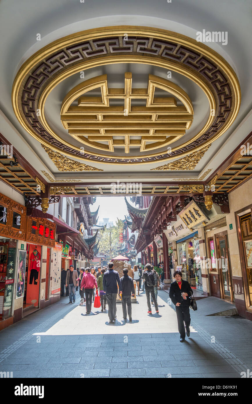 L'architecture traditionnelle de Shanghai Chine Banque D'Images