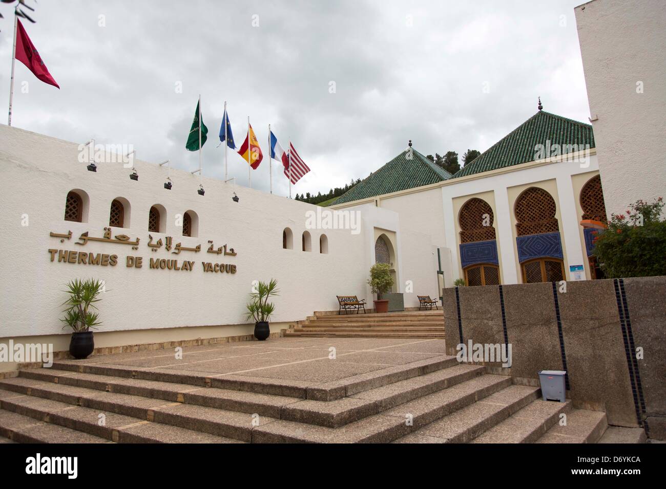 Spa Thermal de Moulay Yacoub sulfurique Banque D'Images